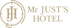 Логотип — «Мистер Юстс» Отель
